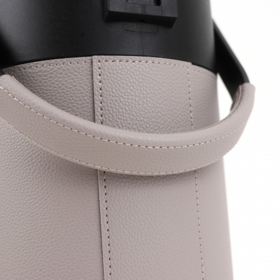 Stylish leather-covered pressure thermos, 2.5 liters - 2GG1-B11-012