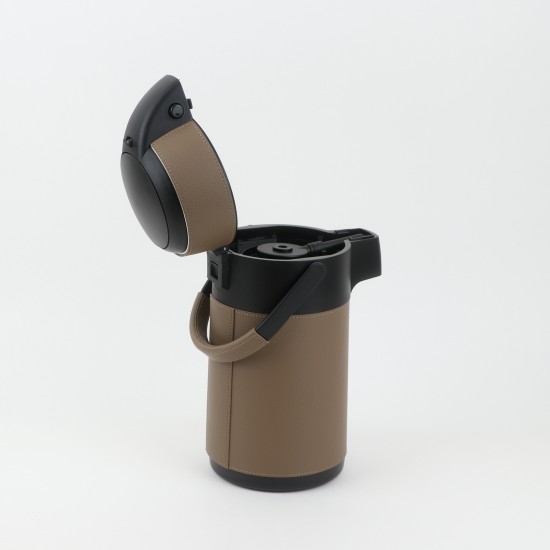 ترمس ضغط بتصميم أنيق مغطى بالجلد 2.5 لتر - 2GG1-B11-014