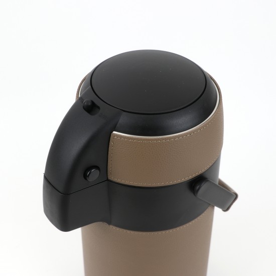 ترمس ضغط بتصميم أنيق مغطى بالجلد 2.5 لتر - 2GG1-B11-014