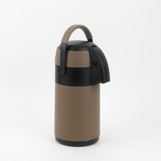 ترمس ضغط بتصميم أنيق مغطى بالجلد 2.5 لتر - 2GG1-B11-014