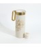 Luxurious floral design metal tea thermos, 1 liter