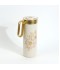 Luxurious floral design metal tea thermos, 1 liter