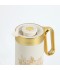 Luxurious floral design metal tea thermos, 1 liter
