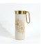 Luxurious floral design metal tea thermos, 1 liter