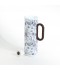 White thermal tea thermos with a luxurious floral design, 1 liter - 2GG1-B22-096