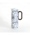 White thermal tea thermos with a luxurious floral design, 1 liter - 2GG1-B22-096