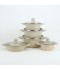 Granite Cookware Set - 10 Pieces, Beige - 2M1AA400013