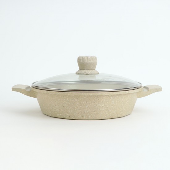 Granite Cookware Set - 10 Pieces, Beige - 2M1AA400013