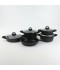 9-piece black granite cookware set - 2M1AA400022 9-piece black granite cookware set - 2M1AA400022