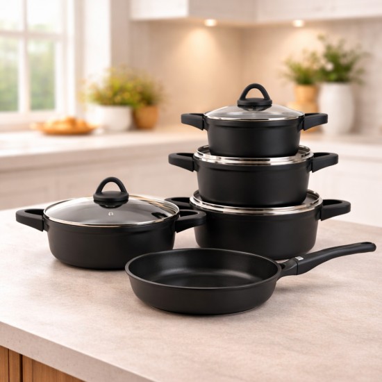 9-piece black granite cookware set - 2M1AA400022 9-piece black granite cookware set - 2M1AA400022