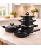 9-piece black granite cookware set - 2M1AA400022 9-piece black granite cookware set - 2M1AA400022