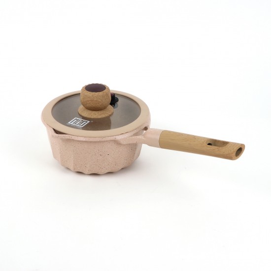 Beige granite cookware set with a unique design, 12 pieces - 2M1AA400026