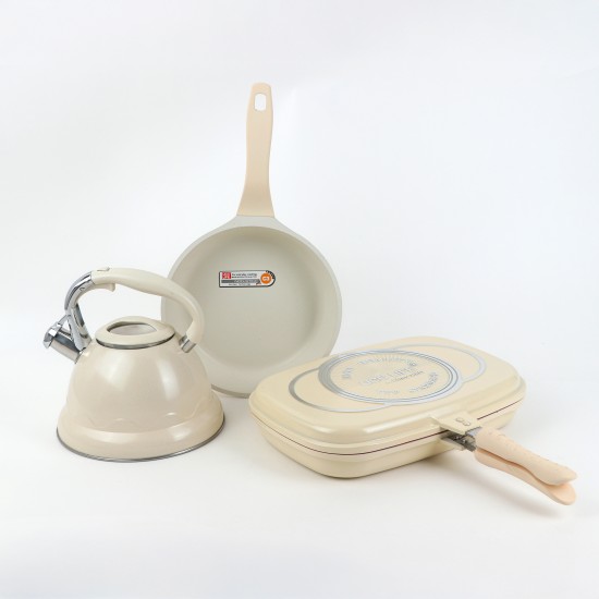 Beige Granite Cookware Set, 21 Pieces - 2M1AA400130