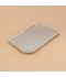 Rectangular stainless steel serving tray with a wavy silver rim - 2M1C100283