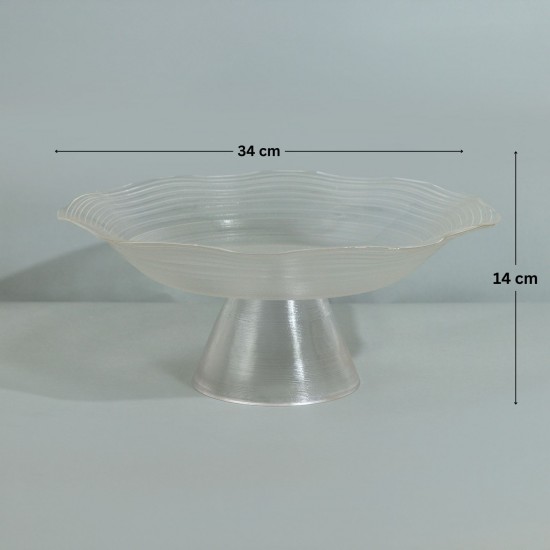 صحن تقديم زجاجي فاخر - 2M1M200314
