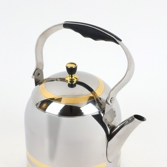 Luxury stainless steel teapot with a gold finish, 1.2 liters - 2M1U1100065