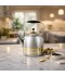 Luxury stainless steel teapot with a gold finish, 1.2 liters - 2M1U1100065