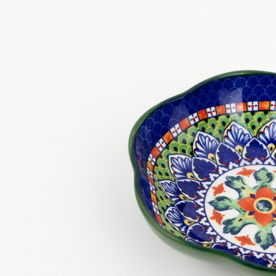 Decorative porcelain serving platter - 7 inches