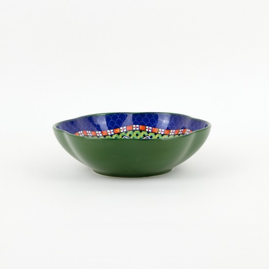 Decorative porcelain serving platter - 7 inches