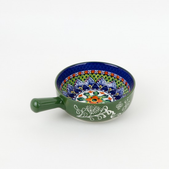 Decorative porcelain serving platter - 8.5 inches