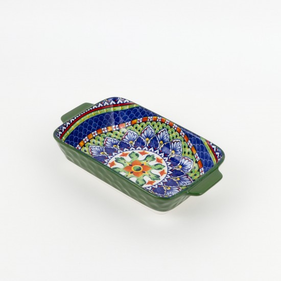 Decorative porcelain serving platter - 9 inches