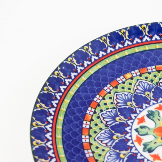 Decorative porcelain serving platter - 10.5 inches