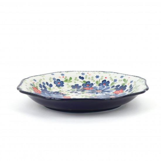 25cm Round Floral Decorated Plate - 2MM1-E11-068