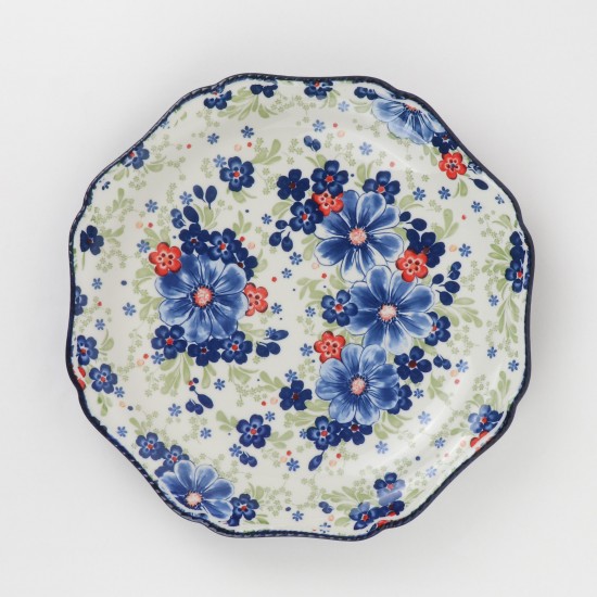 Round plate decorated with flowers - 2MM1-E11-069