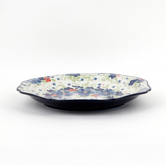 Round plate decorated with flowers - 2MM1-E11-069