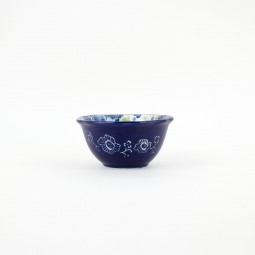 صحن زبدية مزخرف بالورود مقاس 14 سم × 6 سم - 2MM1-E11-072