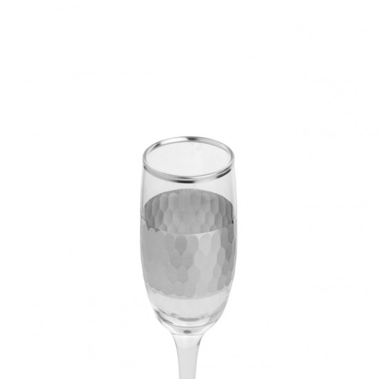 Luxury Juice Serving Glass with Silver Decoration - Elegant Model for Occasions - 2MM1-T33-007 Luxury Juice Serving Glass with Silver Decoration - Elegant Model for Occasions - 2MM1-T33-007