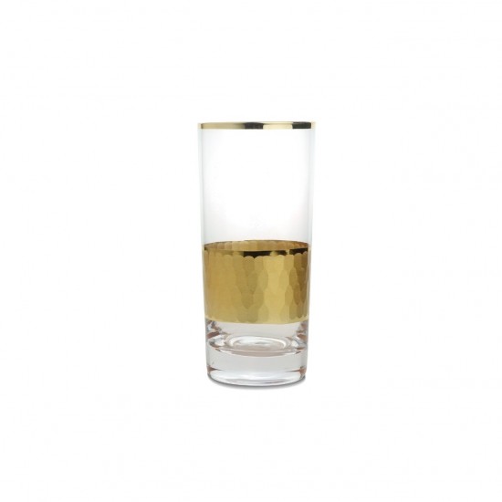 Luxury Juice Serving Glass with Gold Decoration - Elegant Model for Occasions - 2MM1-T33-011