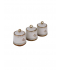 Ceramic spice box set 3 pieces Ceramic spice box set 3 pieces