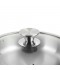Stainless steel frying pan with glass lid, 24 cm - 2S1A300099