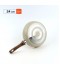 Beige granite frying pan with wooden handle, single size 24 cm - 2S1A400198