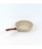 Beige granite frying pan with wooden handle, single size 24 cm - 2S1A400198