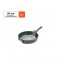 Beige granite frying pan with wooden handle, single size 20 cm - 2S1A400200