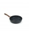 Beige granite frying pan with wooden handle, single size 24 cm - 2S1A400203