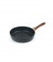 Beige granite frying pan with wooden handle, single size 26 cm - 2S1A400204