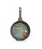 Beige granite frying pan with wooden handle, single size 28 cm - 2S1A400205