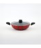 Aluminum cooking pot with lid, modern design, 24 cm - 2S1A400237