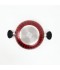 Aluminum cooking pot with lid, modern design, 24 cm - 2S1A400237