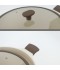 Elegant beige granite cookware set with glass lid - 2S1AA100067