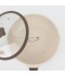 Elegant beige granite cookware set with glass lid - 2S1AA100067