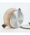 Elegant beige granite cookware set with glass lid - 2S1AA100067