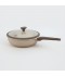 Elegant beige granite cookware set with glass lid - 2S1AA100067