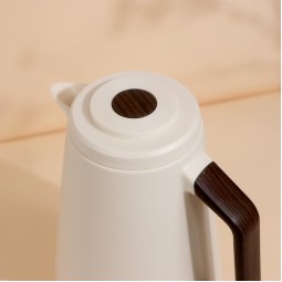 Modern design tea thermos with wooden handle, 1 liter - 2S1B100093