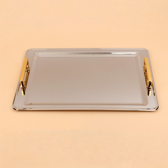 Rectangular stainless steel serving tray - 2S1C100377