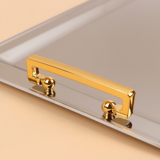 Rectangular stainless steel serving tray - 2S1C100377