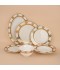 Luxury porcelain dinnerware set with a gold pattern, 32 pieces - 2S1MM100098